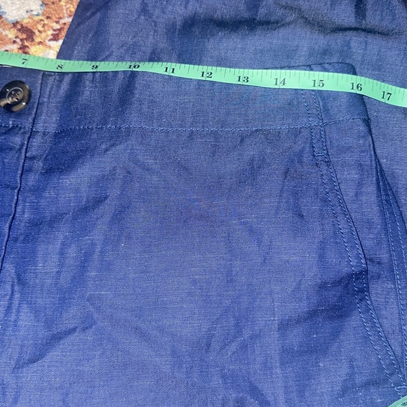 Ann Taylor the Kate wide leg crop pants in chambray size 8 - Picture 9 of 12